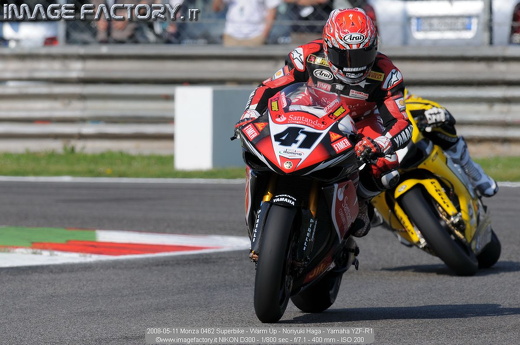 2008-05-11 Monza 0462 Superbike - Warm Up - Noriyuki Haga - Yamaha YZF-R1